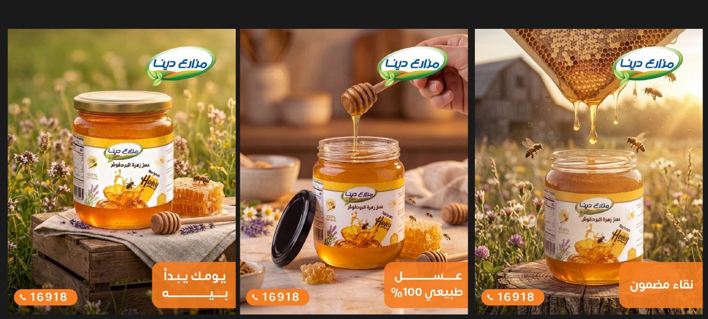 Social media campaign for Dina Farms Retail honey